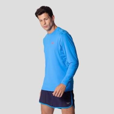 Imagem de Camiseta Manga Longa Power Running - AZUL VIBRANTE-Masculino