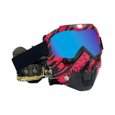 Imagem de Máscara De Capacete De Motocross Respirável E À Prova De Poeira Para M