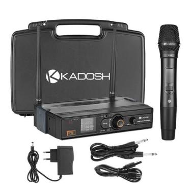 Imagem de Microfone Sem Fio De Mão UHF Bivolt Kadosh K501M Para Igreja Palestra 