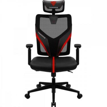 Imagem de Cadeira Ergonômica Yama1 com Malha de Alta Resistência e Mecanismo Multi Bloqueio Preto...