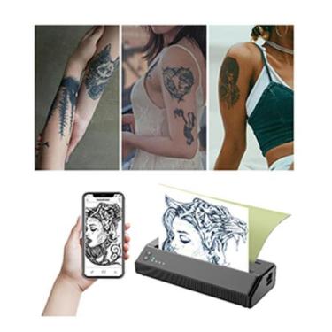 Imagem de Impressora Térmica Portátil Tatuagem Bluetooth 2500mAh - Tomate