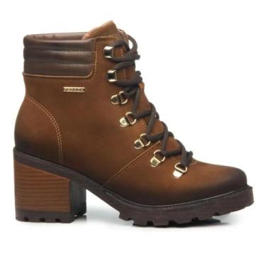 Imagem de Bota feminina pegada em couro na terracota 281321-16, 37