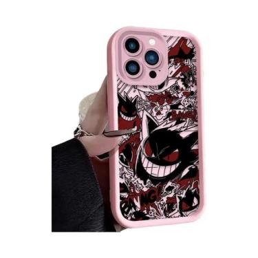 Imagem de Capa De Silicone Luxuosa Gengar Pokémon Para iPhone 17 16 15 14 13 12 