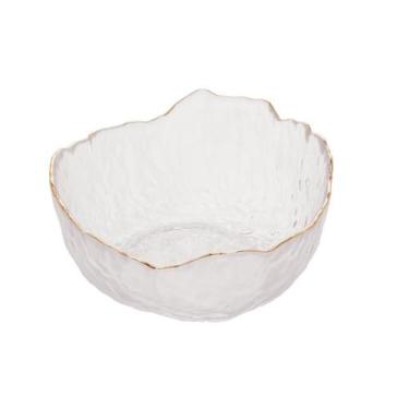 Imagem de Bowl Wolff Taj de Cristal Borda Dourada Incolor 13cm x 6,5cm