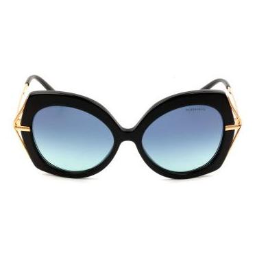 Imagem de Tiffany & Co. TF4169 Preto Brilho/Azul Degradê 8001/9S 54mm - Óculos de Sol