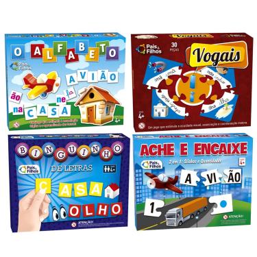 Jogo Educativo Binguinho de Letras Pais e Filhos