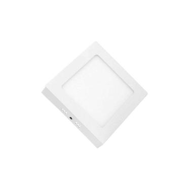 Imagem de Painel de Led Lorenzetti Quadrado de Sobrepor 12W Bivolt 3000K Luz Amarela