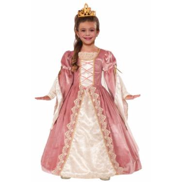 Imagem de Vestido de fantasia de rosa vitoriana de luxo da Designer Collection, infantil pequeno, One Color, Child Large