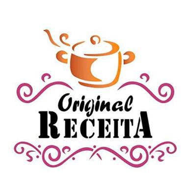 Imagem de Stencil de Acetato para Pintura OPA Simples 14 x 14 cm - 998 Receita