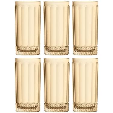 Imagem de Conjunto de Copos Altos L'Hermitage Splendor Ambar 360 ml - 6 Peças