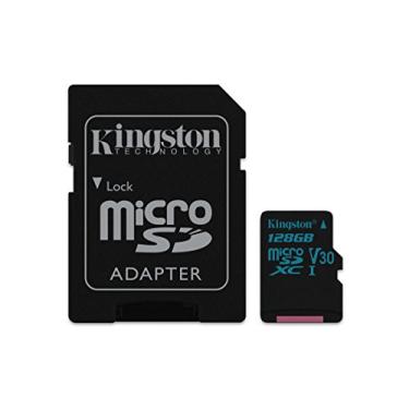 Imagem de Cartão de Memória 128GB Classe 10 Kingston SDCG2/128GB Micro SDXC 90R/45W UHS-I U3 V30 Canvas Go