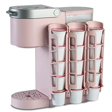 Imagem de Suporte de cápsulas de café Storagenie para Keurig K-cup, suporte lateral para armazenamento de copos K, perfeito para balcões pequenos (rosa)