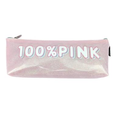 Imagem de Estojo Escolar Lápis Porta Caneta Colorido Papelaria Coreana Japonesa (100% Pink)