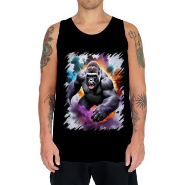 Imagem de Camiseta Regata Gorila Furioso Força Feroz Zoo 3 - Kasubeck Store