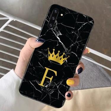 Imagem de Letra inicial de a a z capa de telefone para redmi note 4x5 a 6 7 8 pro t 9 pro 9s 10 pro 11 pro 11s 11epro poco m3pro, z6, para note 9 4g