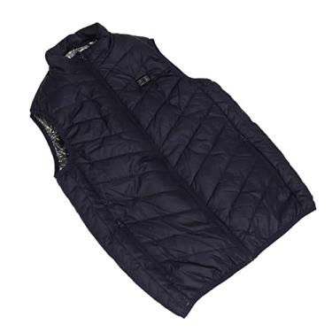 Imagem de Colete Aquecido Elétrico, Interruptor de Controle Duplo Colete de Aquecimento Elétrico Leve Lavável 11 ​​zona de Aquecimento para Trabalho na Rua (L)