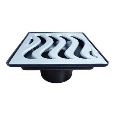 Imagem de Ralo grelha elite reforçado 19x19  com caixa coletora saida baixa - Zn