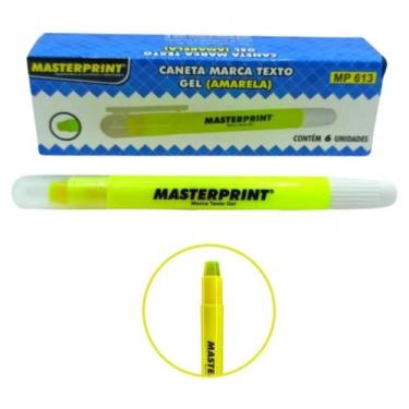 Imagem de Kit 6 Unidades Caneta Marca Texto Gel Premium Flex Mp-613 - MasterPrin