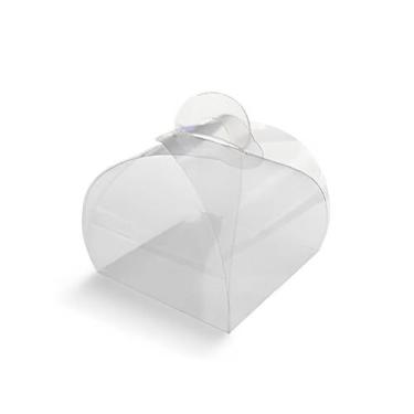 Imagem de Caixa para Bem Casado Transparente de Acetato - 6,5x5,5x6,5cm - 20 uni