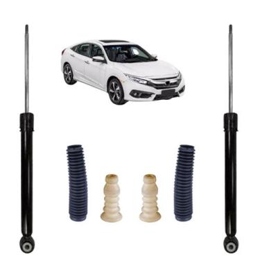Imagem de Amortecedor Honda Civic Traseiro Kayaba+Kit Batente Cofap 2017 A 2021,
