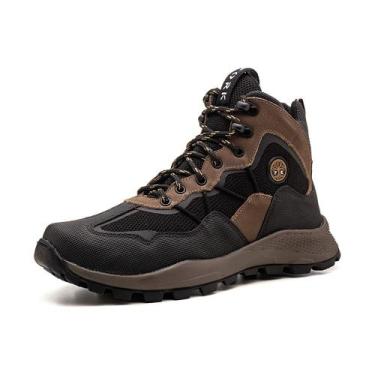 Imagem de Bota Attack Coturno Masculino Classico Couro Legitimo Confortavel cor 