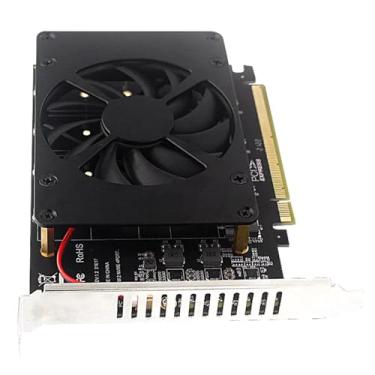 Imagem de Metal PCIE X16 NVME M.2 MKEY SSD RAID Matriz Adaptador Divisor Placa Controladora de Expansão