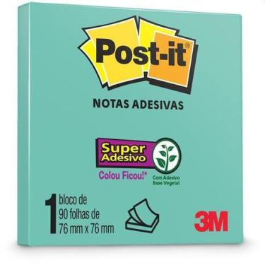 Imagem de Bloco de Notas Autoadesivo Post it 76x76mm 90 Folhas 3M - POST-IT, AZU