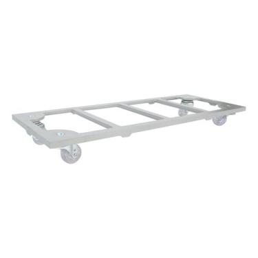 Imagem de Suporte Para Vaso Retangular 60x20 Cm Com Rodízio Até 135kg - Tecnofus