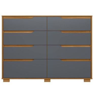 Imagem de Cômoda Gaveteiro Georgia Freijó Cinza - Moval