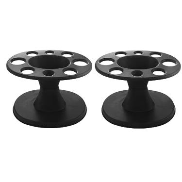 Imagem de Vctitil Conjunto De 2 Peças Suporte Para Pente Redondo, Organizador Escovas Salão Plástico, Acessórios Corte Cabelo, Escova Ferramentas Modelagem Cabelo