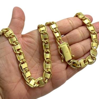 Imagem de Corrente Dubai 10mm Fecho 750 Banhado a Ouro 18k - ToJoia18k