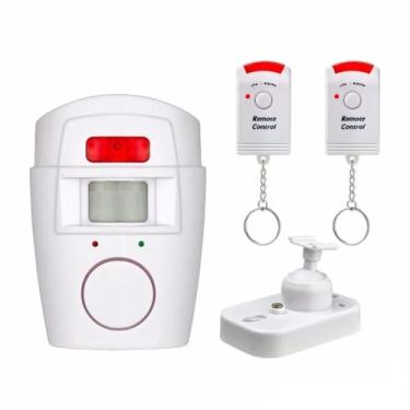 Imagem de Kit Alarme Residencial Sem Fio, Sensor de Presença, 2 Controles, Suporte de Fixação