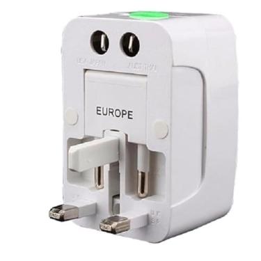 Imagem de Adaptador Universal de Tomada com 4 USB – Ideal para Viagens Internacionais – Compatível com EUA, Europa e Ásia