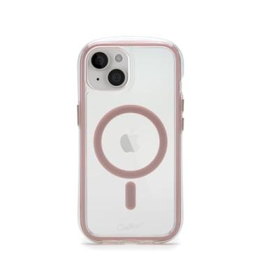 Imagem de Customic Capinha Case Capa para Celular iPhone 15 (6.1"), Impactor Air Anti Impacto Proteção Militar 4 metros contra quedas, Compatível com Mag-Safe, Transparente com Bordas Rosas