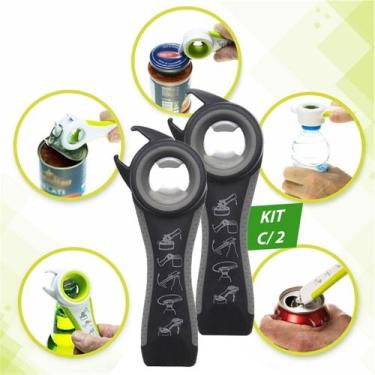Imagem de Kit 2 Abridor De Latinha Cerveja Garrafa Pet Refrigerante Lata Atum Sa