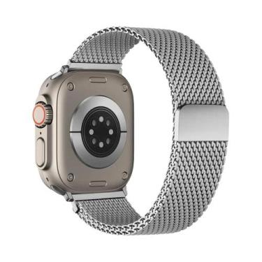Imagem de Pulseira De Metal Milanese De 49mm 46mm 44mm 45mm 42mm Para Apple Watc