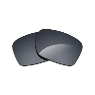 Imagem de Alphax Lentes de reposição polarizadas espelhadas Elite cromadas pretas para óculos de sol Maui Jim Kaiwi Channel MJ840