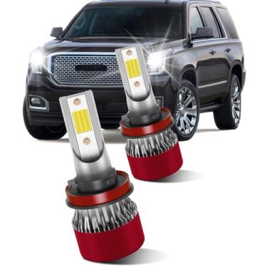 Imagem de LSLIGHT Lâmpadas compatíveis com GMC Yukon 2015 2016 2017 2018 H11 H8 H9 Faróis de Neblina Baixo Brilho 800% com Ventilador de Refrigeração Plug and Play Pacote de 2