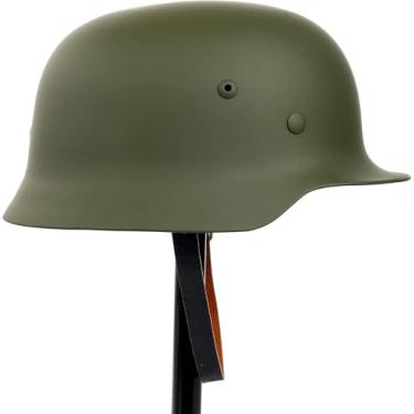 Imagem de Capacete De Segurança Ww2 Ww2 Capacete Alemão Elite Wh Army M35 M1935 Com Forro De Couro Sistema De Suspensão Ajustável Ops