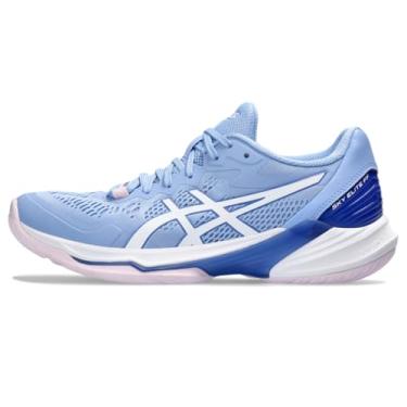 Imagem de ASICS Tênis de vôlei feminino Sky Elite FlyteFoam 2, Safira clara/branco, 37