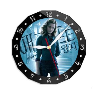 Imagem de Relógio de parede Hermiones Silent Non-Ticking 15 cm de vidro+acrílico