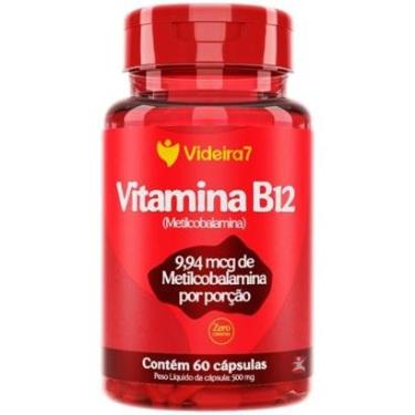 Imagem de METILCOBALAMINA VITAMINA B12 APENAS 1 CÁPSULA AO DIA 414% DA IDR 60 CÁPSULAS - VIDEIRA 7-Unissex