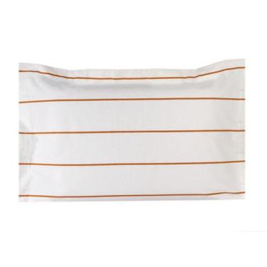 Imagem de Fronha Abas Listras Santorini Laranja Ferrugem Westwing, Laranja
