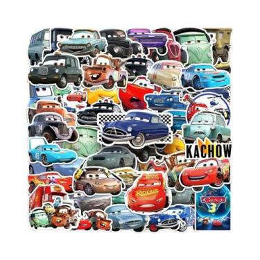 Imagem de Adesivos Kawaii 50 Peças Carros Do Faísca McQueen À Prova d'Água Para 