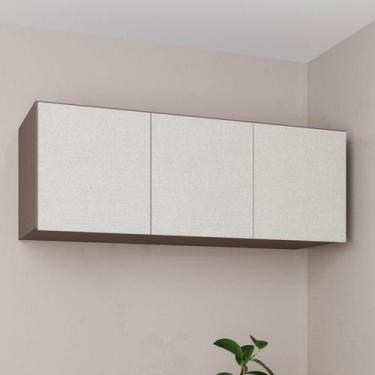 Imagem de Ponte Modular Casal 100% MDF 3 Portas Orion CabeCasa MadeiraOriginals 