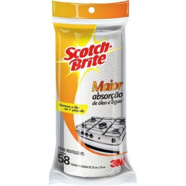 Imagem de Pano de Limpeza SCOTCH Brite Reutilizavel 58F Rolo