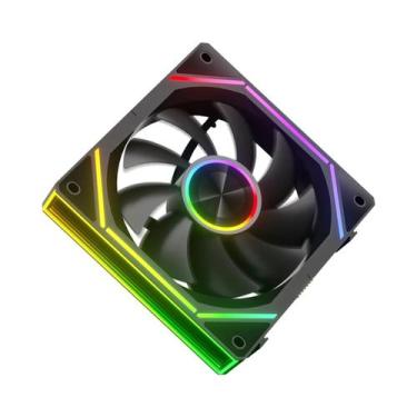Imagem de Ventoinha De Gabinete ARGB PWM Silenciosa De 12CM Power Train PRISM 8R