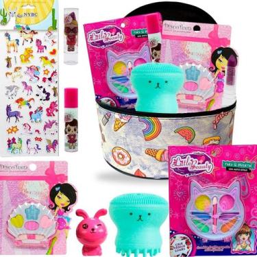 Imagem de Kit Estojo Maquiagem Infantil Maleta Completa  - nova avenida