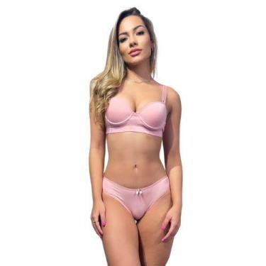 Imagem de Conjunto Confort Sutiã Reforçado E Calcinha Modelo Biquíni - Sou Gata