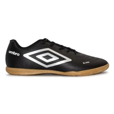 Imagem de Chuteira Futsal Umbro Glaze Preto/prata/branco U01fb00158-182-42